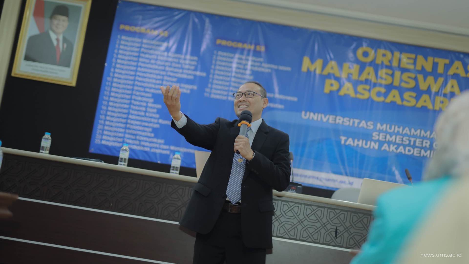 Wakil Rektor I UMS bidang Pendidikan, Kemahasiswaan, dan Pengembagan Talenta-Inovasi, Prof. Ihwan Susila, S. E., M. Si., P.h. D.