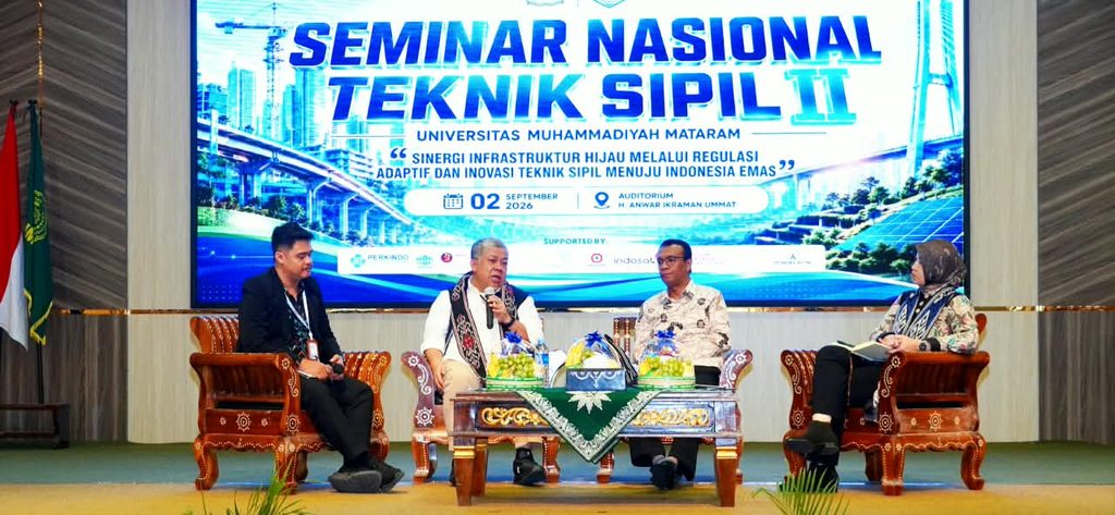 Wamen PKP Fahri Hamzah Hadiri Seminar Nasional Teknik Sipil II FATEK UMMAT, Dorong Perspektif Infrastruktur Menuju Indonesia Emas